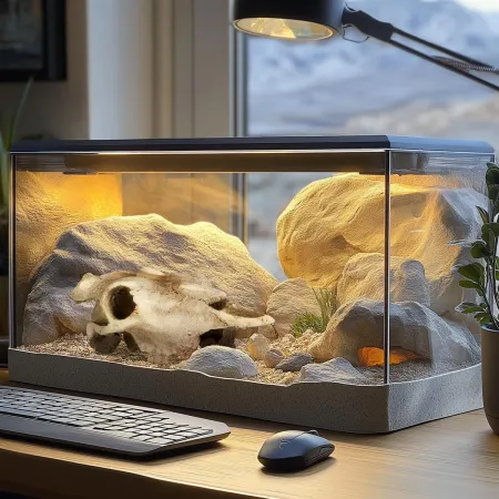 Terrario Buffalo Skull - czaszka bizona do terrarium 21x12x8 cm-1922387
