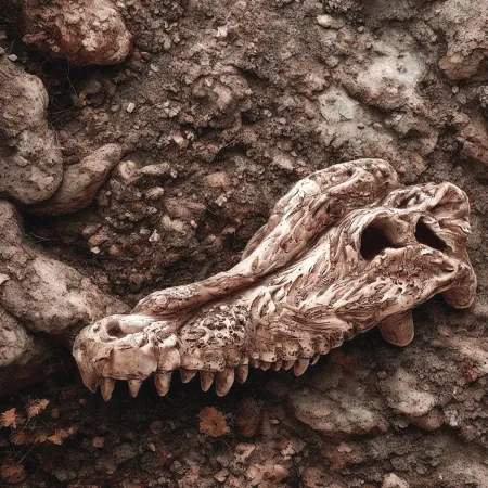 Terrario Crocodile Skull - czaszka krokodyla do terrarium 30x14x9 cm-1922474