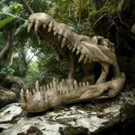 Terrario Crocodile Skull XL - czaszka krokodyla do terrarium 23x11x16 cm-1922480