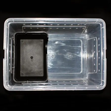 Terrario CubeCave - jaskinia  miska na wodę i pokarm 14x10x6cm-1922491