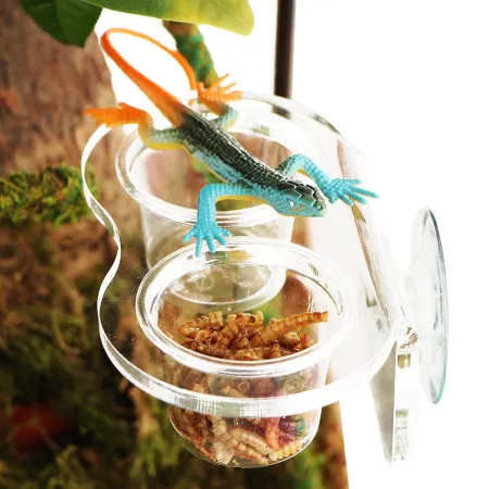 Terrario Gecko Bar Duo Invisible - miska wisząca podwójna-1922728