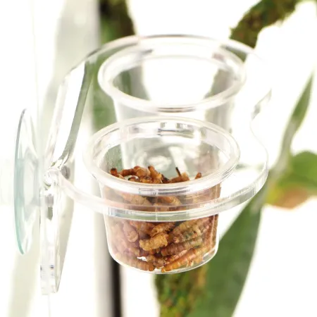 Terrario Gecko Bar Duo Invisible - miska wisząca podwójna-1922730