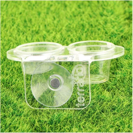 Terrario Gecko Bar Duo Invisible - miska wisząca podwójna-1922736