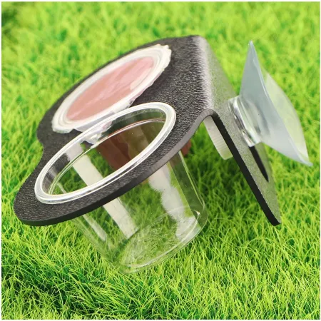 Terrario Gecko Bar Duo Jelly Black - miska wisząca podwójna-1922747