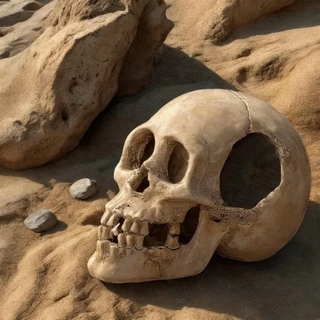 Terrario Human Skull XL - czaszka ludzka do terrarium 15x10x9 cm-1923035