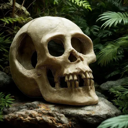 Terrario Human Skull XL - czaszka ludzka do terrarium 15x10x9 cm-1923037