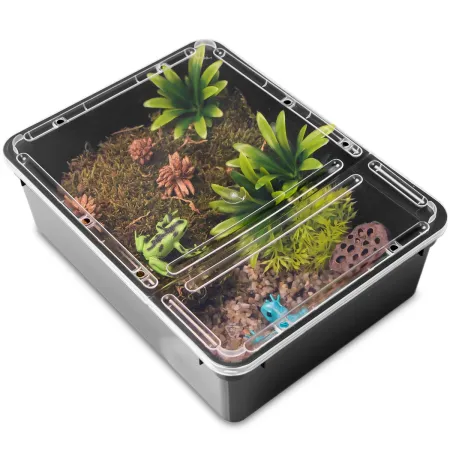 Terrario Reptiland Black 25x19x7,5cm - czarne terrarium faunarium-1923725