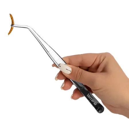 Terrario ViperTweez Bent S - pęseta zagięta 20cm-1924339