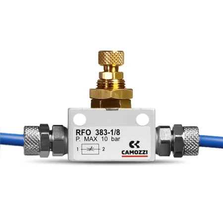 Zaworek precyzyjny Camozzi 1/8 cala + złączki-1925896