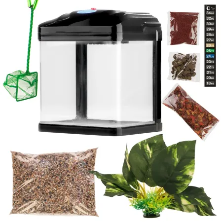 Zestaw SUNSUN Pika-Pika AquaKids Set - akwarium 3l czarne-1925963