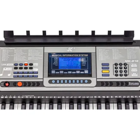 Keyboard Organy 61 Klawiszy Zasilacz MK-816 Z Funkcją Nauki Gry Przecena 12-1926316