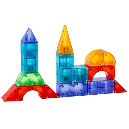 Klocki Magnetyczne, Konstrukcyjne, Świecące Elementy, Figury 3D 64 El. Przecena 1-1926350