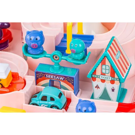 Interaktywny Tor Przeszkód + Pojazdy, Zjazd Samochodowy Parking Zjeżdżalnia-1926622