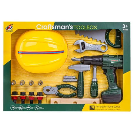 Zestaw Małego Majsterkowicza, Narzędzia, Wkrętarka + Akcesoria-1926630