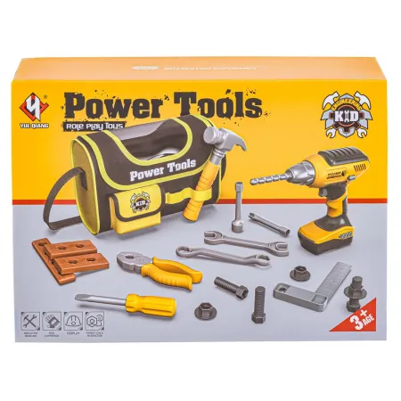 Torba Narzędziowa Zestaw Narzędzi Dla Małego Majsterkowicza, Wkrętarka + Akcesoria-1926664