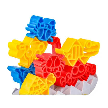 Zręcznościowa Gra Rodzinna, Balansująca Wieża Klocki Zwierzątka Kolorowa Układanka-1926904