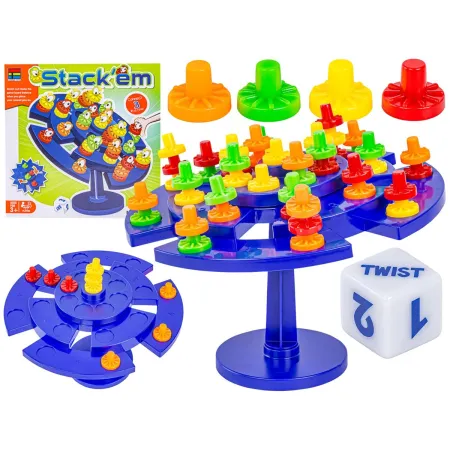Edukacyjna Gra Zręcznościowa "Stack'em" Układanka Balansujące Pionki