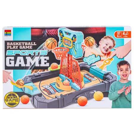 Stołowa Gra Zręcznościowa Koszykówka, Zestaw Do Gry W Mini Koszykówkę-1927383