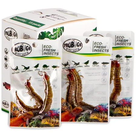 ProBugs Eco-Fresh Scolopendra Centipede 15 x 2pcs - świeże skolopendry 15 saszetek-1927785