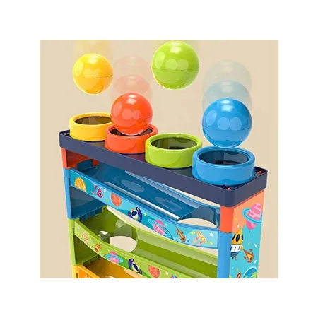 Zjeżdżalnia z piłeczkami Młotek Zbijak Tor Kulkowy Kulodrom Zabawka interaktywna Pound and Ball Przecena 1-1927993