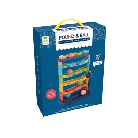 Zjeżdżalnia z piłeczkami Młotek Zbijak Tor Kulkowy Kulodrom Zabawka interaktywna Pound and Ball Przecena 1-1927994