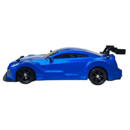 DUŻY Samochód Do Driftu Auto RC Drift 1:16 2,4 GHz PARA DYM 4WD Niebieski Nissan GTR LED-1928123