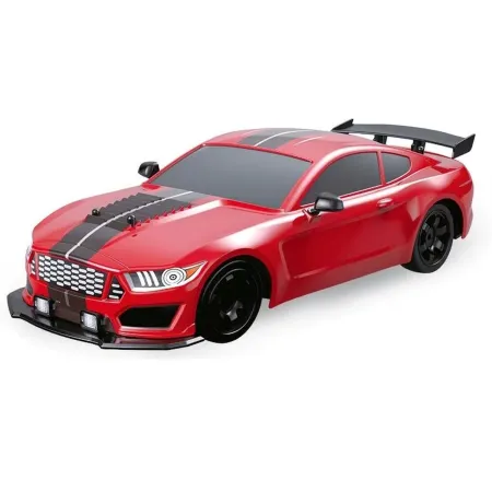 DUŻY Samochód Do Driftu Auto RC Drift 1:16 2,4 GHz PARA DYM Mustang 4WD Czerwony LED-1928358
