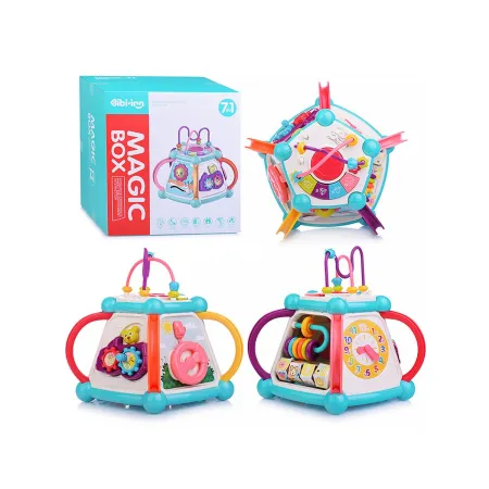 Multikostka Kostka Bryła Piramida Edukacyjna Sensoryczna zabawka dla malucha 7w1-1928359