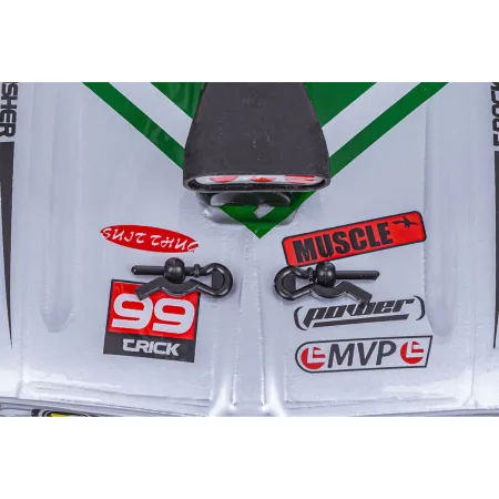 DUŻY Samochód Do Driftu Auto RC Drift 1:16 2,4 GHz PARA DYM Srebrny Dodge 4WD LED-1928585