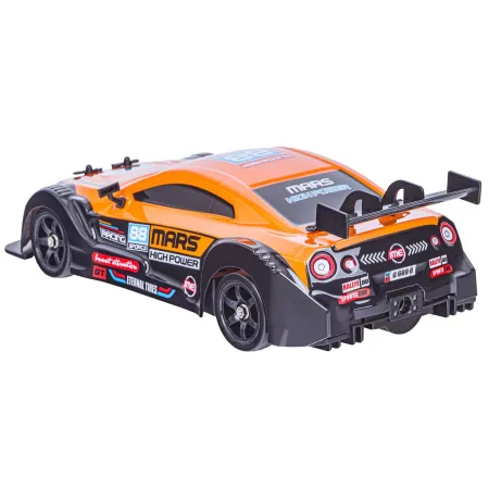 DUŻY Samochód Do Driftu Auto RC Drift 1:16 2,4 GHz PARA DYM 4WD Pomarańczowy Nissan GTR LED-1928614