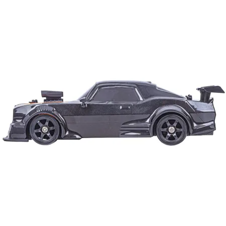 DUŻY Samochód Do Driftu Auto RC Drift 1:16 2,4 GHz PARA DYM Czarny Dodge 4WD LED-1928649