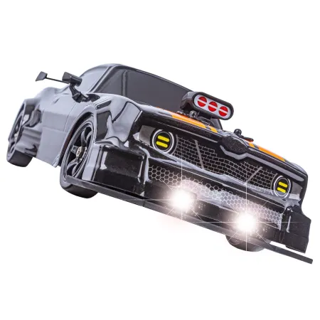DUŻY Samochód Do Driftu Auto RC Drift 1:16 2,4 GHz PARA DYM Czarny Dodge 4WD LED-1928650