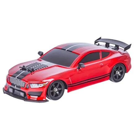 DUŻY Samochód Do Driftu Auto RC Drift 1:16 2,4 GHz PARA DYM Mustang 4WD Czerwony LED-1928698