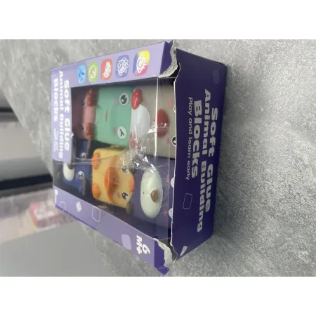 Duże Klocki Sensoryczne Zwierzęta 6 sztuk Miękkie Edukacyjny zestaw klocków dla malucha Przecena 1-1929111