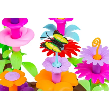 Klocki Konstrukcyjne Ogród Kwiatki 222 elementy, Zestaw Do Zbudowania Kwiatowej Kompozycji Przecena 1-1929397