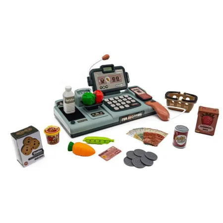 Edukacyjna sklepowa kasa fiskalna - mikrofon, waga, koszyk, akcesoria Przecena 3-1929421