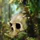 Terrario Human Skull - czaszka ludzka do terrarium 14x11x11 cm-1923023