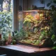 Terrario – Sztuczna Gałąź Dekoracyjna z Pędami do Terrarium – 100 cm-1924561