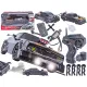 DUŻY Samochód Do Driftu Auto RC Drift 1:16 2,4 GHz PARA DYM Czarny Dodge 4WD LED