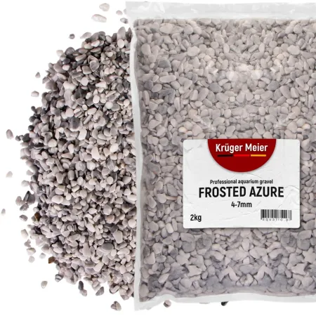 Kruger Meier Frosted Azure 4–7 mm – Żwirek akwarystyczny 2 kg-1931729