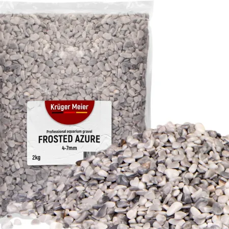 Kruger Meier Frosted Azure 4–7 mm – Żwirek akwarystyczny 2 kg-1931735