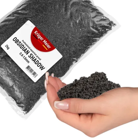 Kruger Meier Obsidian Shadow 0.8–1.6 mm – Piasek akwarystyczny 2 kg-1931750