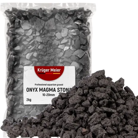 Kruger Meier Onyx Magma Stones 10-20 mm - Żwir do akwarium 2kg-1931782
