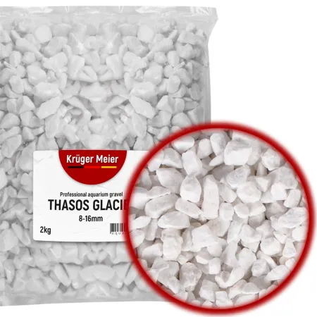 Kruger Meier Thasos Glacier 8–16 mm – Żwirek akwarystyczny 2 kg-1931844