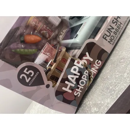 Edukacyjna sklepowa kasa fiskalna - mikrofon, waga, koszyk, akcesoria Przecena 3-1946188