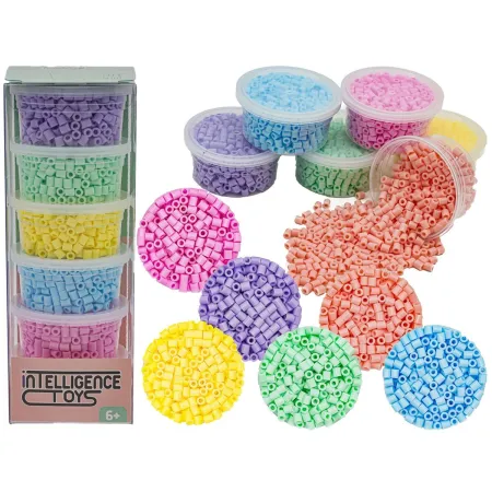 Koraliki Do Prasowania 3000szt, Prasowanki, Do Prasowanek, 6 Kolorów, Zapas - PASTELOWE KOLORY MIX Przecena 1-1946238