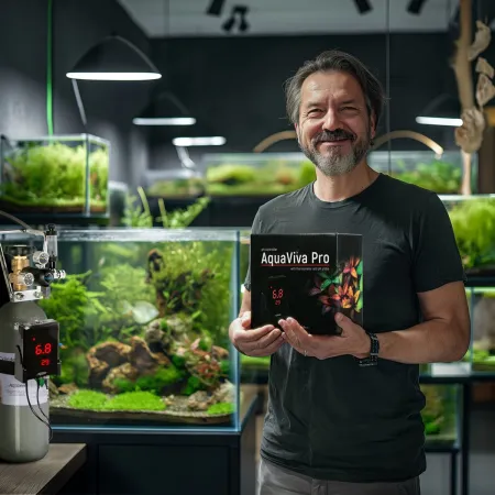 Aquario Exclusive 2.0 - zestaw CO2 z elektrozaworem i komputerem pH + butla 2l-1961764