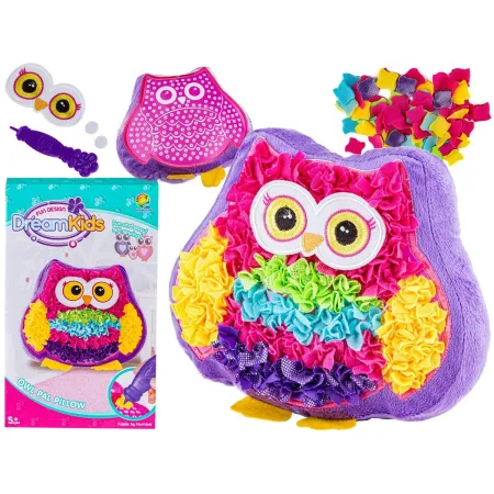 Zestaw Kreatywny Wyszywanka  Poduszka Pluszowa Maskotka Do Szycia DIY SOWA Przecena 2-1969748