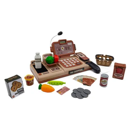 Edukacyjna sklepowa kasa fiskalna - mikrofon, waga, koszyk, akcesoria Przecena 4-1972257