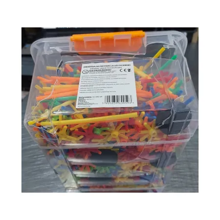 Słomki Konstrukcyjne, Klocki, Patyczki ok. 1200 Sztuk Kuferek Przecena 1-1972259